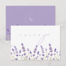 Lavanda Minimalista Flores Selvagens Iniciais Casa