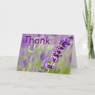 Cartão De Agradecimento Lavendar • Thank You Card