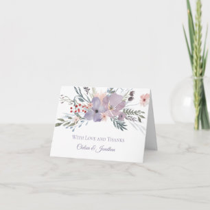 Cartão De Agradecimento Lavender Purple Meadow Thank You Cards