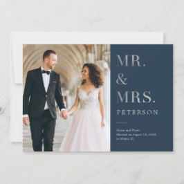 Cartão De Agradecimento Lavish Glow Wedding Anunciando Prata