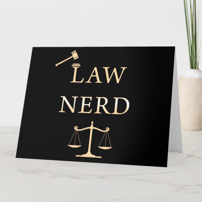 Cartão De Agradecimento Law Nerd – Funny Lawyer Quote Humor (Frente)