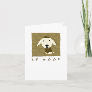 Cartão De Agradecimento Le Woof