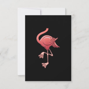Cartão De Agradecimento Legal Flamingo Halloween Figurume Engraçado