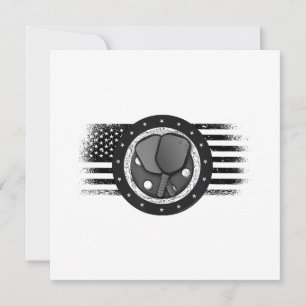 Cartão De Agradecimento Legal Pickleball Sport USA Grunge Flag - Picklebal