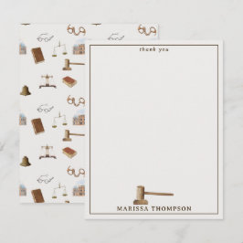 Cartão De Agradecimento Legitimidade Legítima do Gavel