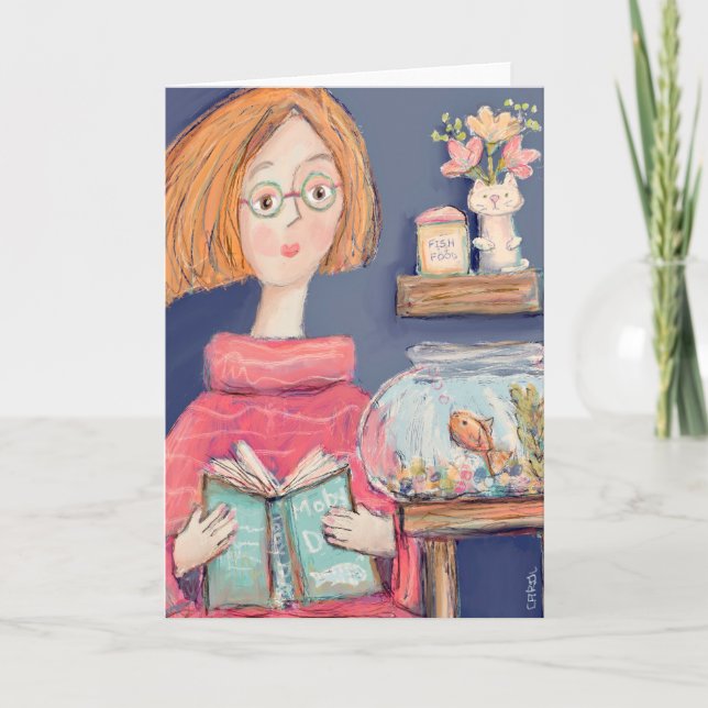 Cartão De Agradecimento Leitura à placa de saudação Ishmael (Frente)