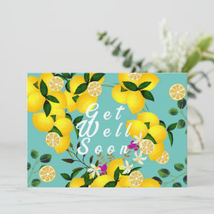 Cartão De Agradecimento Lemon Days Aqua