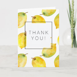 Cartão De Agradecimento Lemons Obrigado