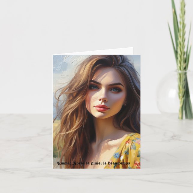 Cartão De Agradecimento Les mots du cœur, carte pour tous (Frente)