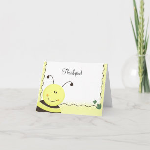 Cartão De Agradecimento Let it Bee Bumble Bee Folded Thank you notes