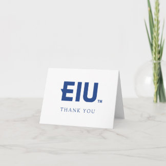 Cartão De Agradecimento Letra EIU em bloco