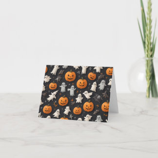 Cartão De Agradecimento Letras de Halloween