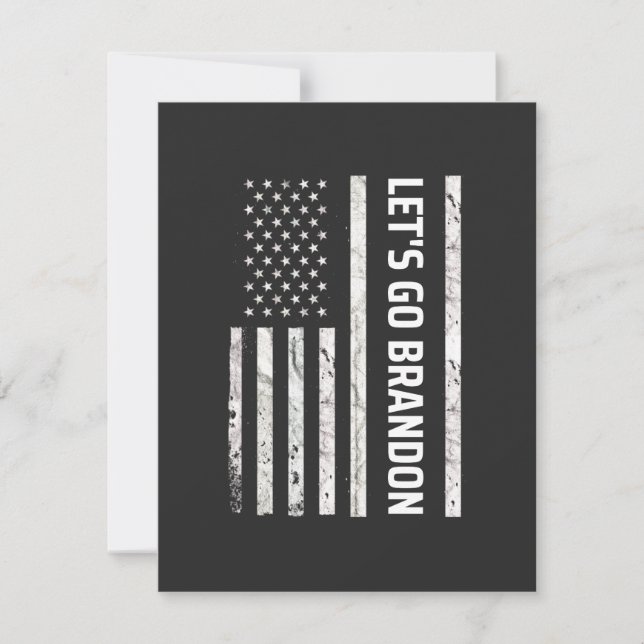 Cartão De Agradecimento Let's Go Brandon (Frente)