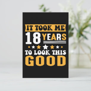 Cartão De Agradecimento Levei 18 Anos Para Ver Este Bom Aniversário