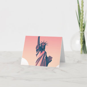 Cartão De Agradecimento Liberdade da Estátua