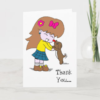 Cartão De Agradecimento Lick, Puppy Love Thank You... | Card