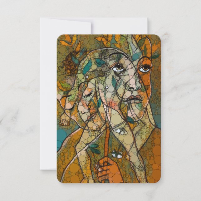 Cartão De Agradecimento Ligúria, pontos infinitos por trás de Francis Pica (Frente)