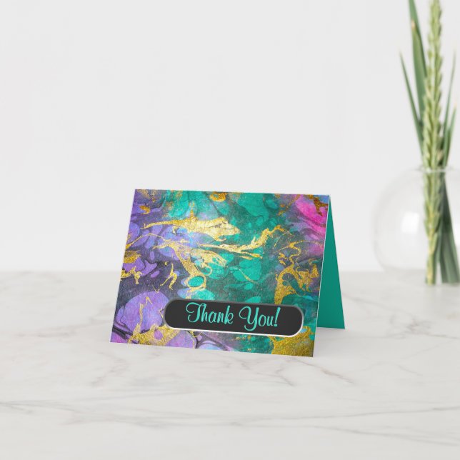 Cartão De Agradecimento Like Oil and Water Thank You Note (Personalized) (Frente)