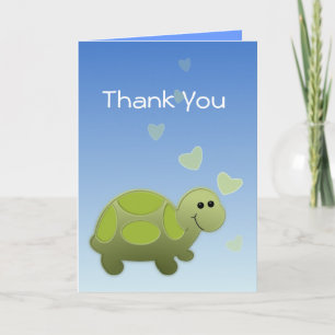 Cartão De Agradecimento Lil Turtle Obrigado