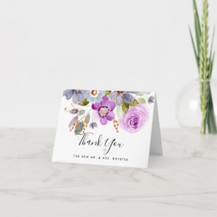 Cartão De Agradecimento Lilac Blooms Thank You