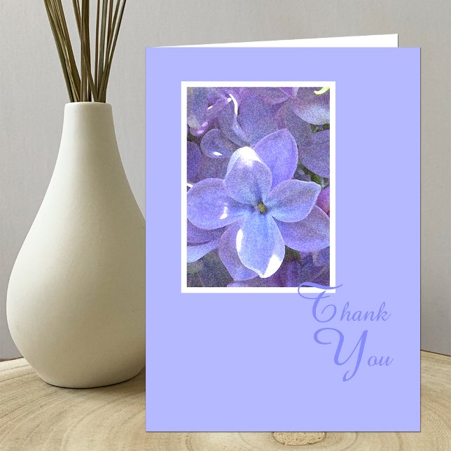 Cartão De Agradecimento Lilacs Sympathy or Death Thank You Card (Criador carregado)