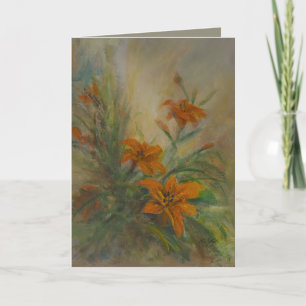 Cartão De Agradecimento Lilases Tigre 13 x 18 cm