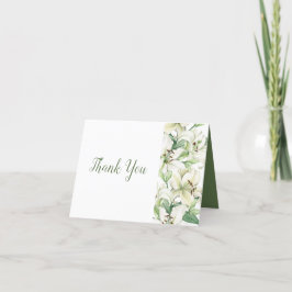 Cartão De Agradecimento LILY Blossom Elegance Wedding