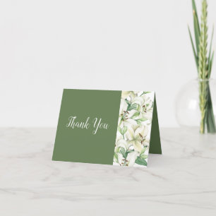 Cartão De Agradecimento LILY Blossom Elegance Wedding