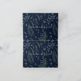 Cartão De Agradecimento Lily do Vale II - Costume Azul Escuro