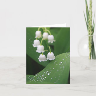 Cartão De Agradecimento Lily of the Valley After the Rain Note Card