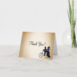 Cartão De Agradecimento Linda Bicicleta Obrigado Em Branco Por Dentro