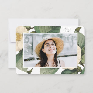 Cartão De Agradecimento Linda graduação elegante e flexível na universidad