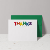 Lindas coloridas obrigado personalizadas