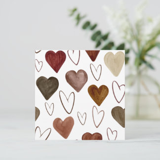 Cartão De Agradecimento Linhas Desenhadas da Mão d'Água Desenhado Desenho 