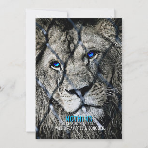 Cartão De Agradecimento Lion Break Free