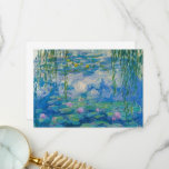 Cartão De Agradecimento Lírios de Claude Monet<br><div class="desc">Claude Monet - Waterlily,  1916-1919. Oscar-Claude Monet (1840-1926) foi pintor e fundador francês da pintura impressionista que é vista como um precursor chave do modernismo,  especialmente em suas tentativas de pintar a natureza à medida que a percebia.</div>