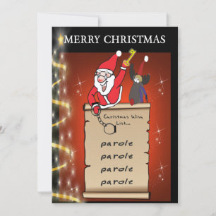 CARTÃO DE AGRADECIMENTO LISTA DE DESEJOS DE PAROLE - JAILMATECARDS.CO.UK -