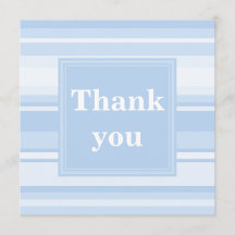 Listras azuis bebê simples elegantes obrigado