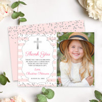 Listras Rosa de Prata Primeira Comunhão Santa