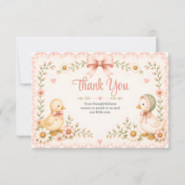 Cartão de Agradecimento Little Duckling Dreams