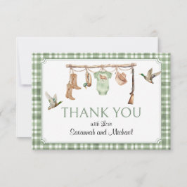 Cartão De Agradecimento Little Hunter Baby Shower