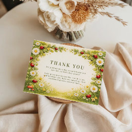 Cartão De Agradecimento Little Meadow Lady Turns One