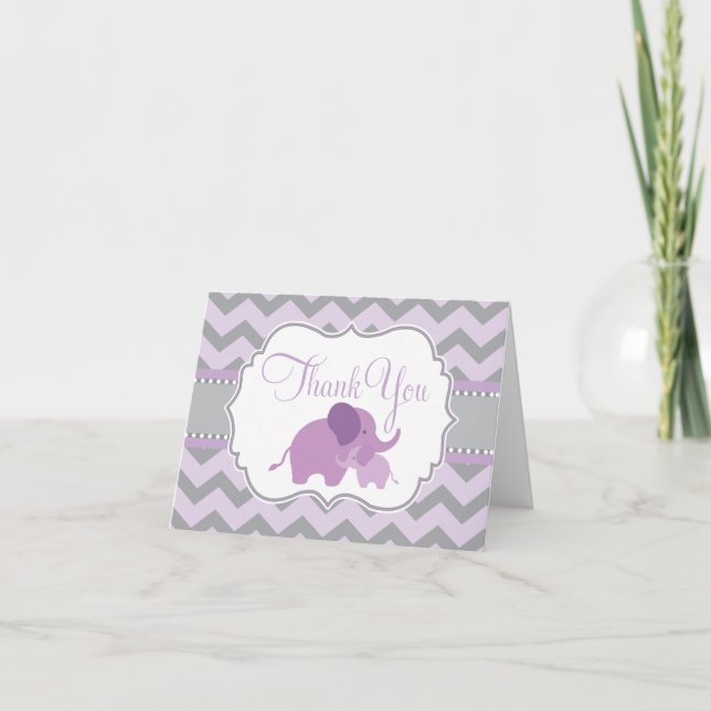 Cartão De Agradecimento Little Peanut Baby Shower Thank You Card (Frente)