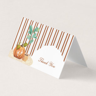 Cartão de agradecimento Little Pumpkin Fall
