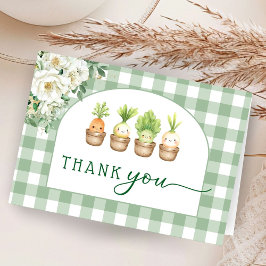 Cartão De Agradecimento Little Sprout Baby Shower Folded Thank You Cards