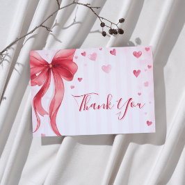 Cartão De Agradecimento Little Sweetheart Valentines Baby Shower 