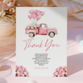 Cartão De Agradecimento Little Sweetheart Valentine's Day Birthday Party