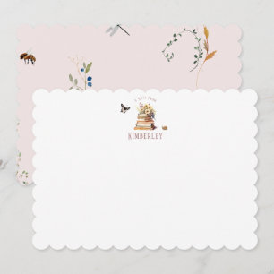 Cartão De Agradecimento Livro de Capítulo Wildflower Personalizado