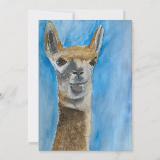 Cartão De Agradecimento Llama notecard