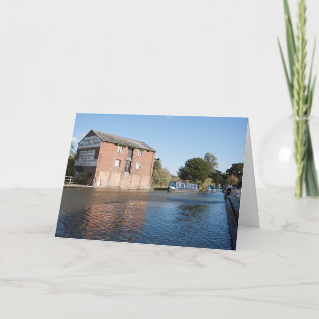 Cartão De Agradecimento Llangollen Canal Ellesmere Inglaterra (Frente)